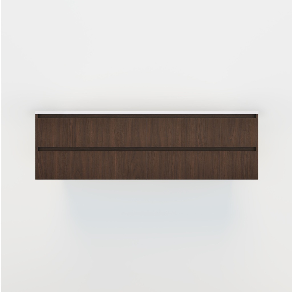 [19914-2] Addison - Double Vanity 1700mm - Walnut