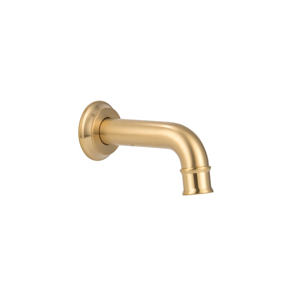 [20158] Kingsley Mini Wall-Mounted Spout - Brushed Brass
