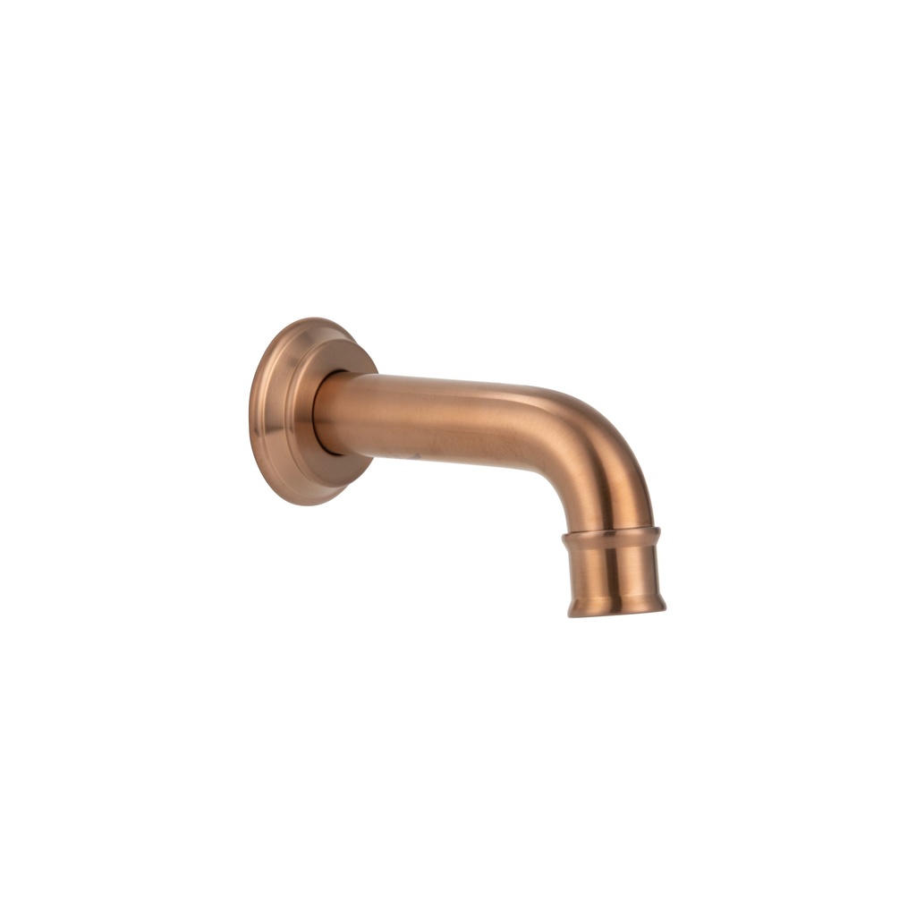 [20159] Kingsley Mini Wall-Mounted Spout - Brushed Copper