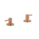 Elysian Assembly Bench-Mounted Taps - Brushed Copper