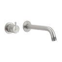 Namika Minimal Mixer & Spout Set - Brushed Nickel