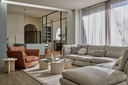 Hugo Marla 3-Seater Sofa with Ottoman - Copeland Honey