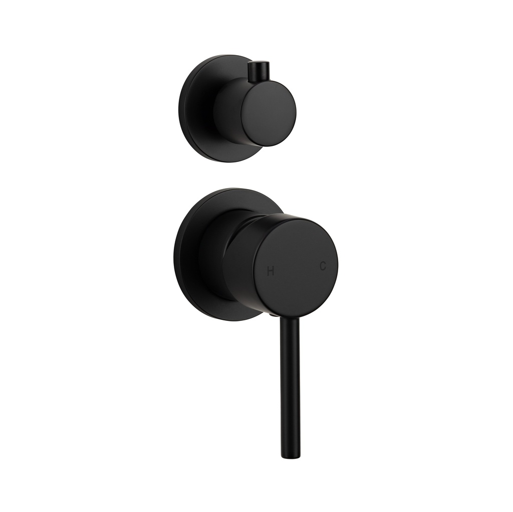 Elysian Shower Top Diverter - Matte Black