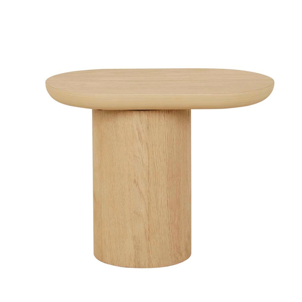 [LT-SEB-PED2-X-OAK] Seb Pedestal Side Table - Oak