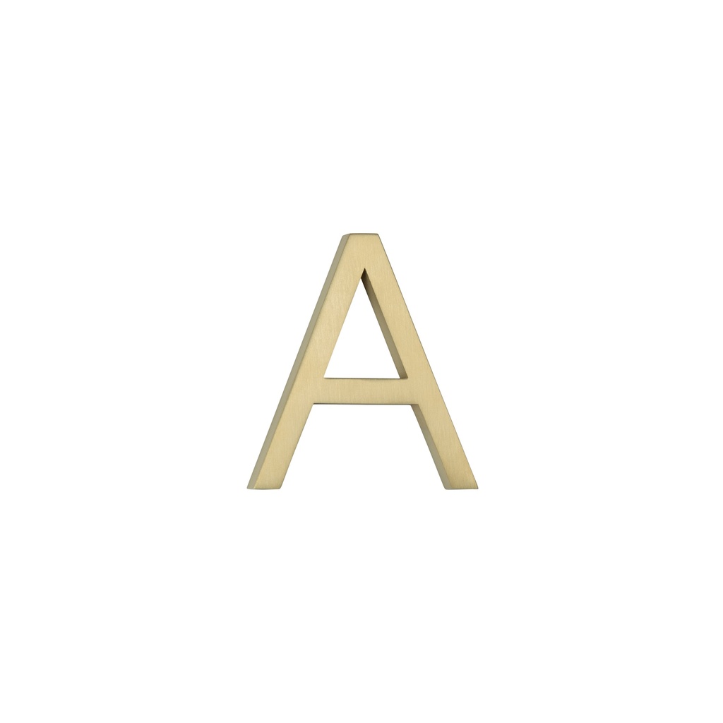 [14790] A Letter - 60mm - Brushed Brass