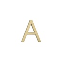 A Letter - 60mm - Brushed Brass