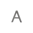 A Letter - 60mm - Brushed Gunmetal