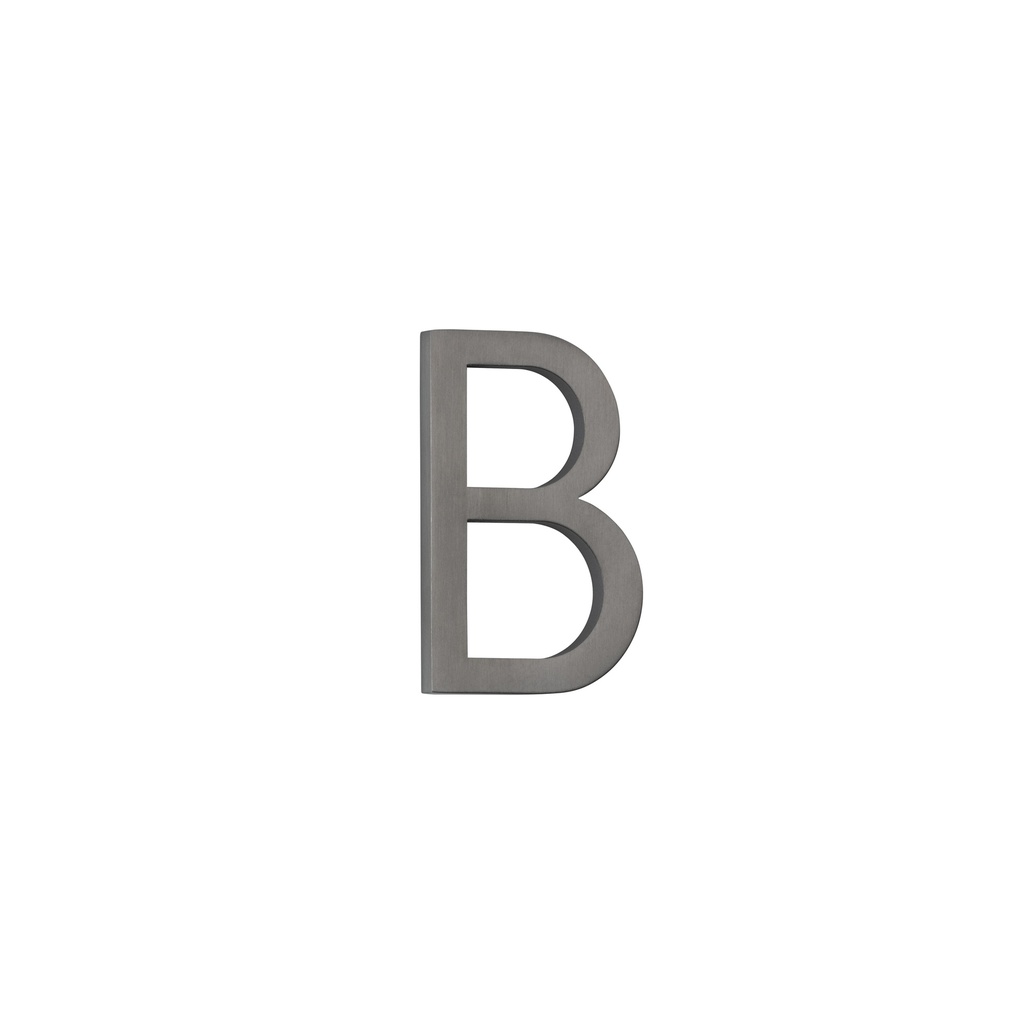 [14797] B Letter - 60mm - Brushed Gunmetal
