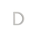 D Letter - 60mm - Stainless Steel