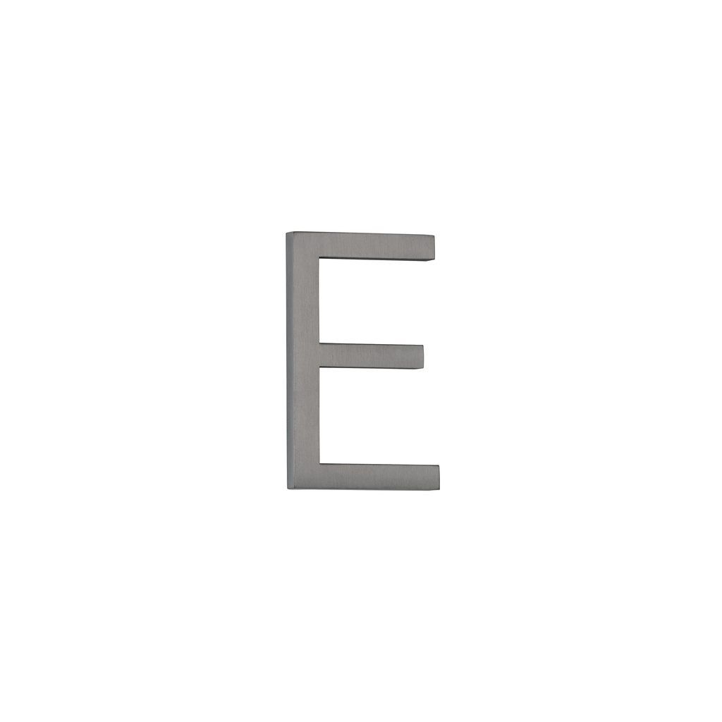 [14812] E Letter - 60mm - Brushed Gunmetal