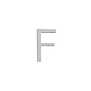 F Letter - 60mm - Stainless Steel