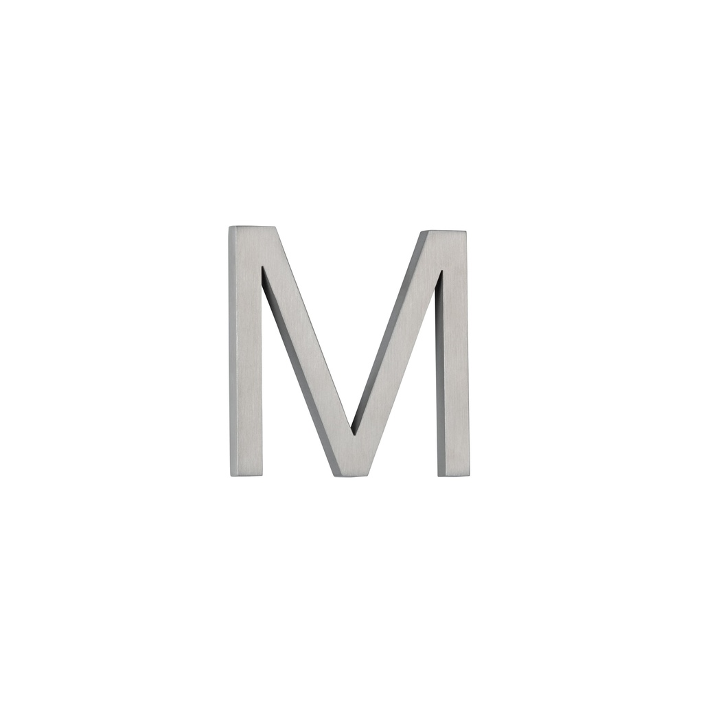 [14854] M Letter - 60mm - Stainless Steel