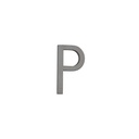 P Letter - 60mm - Brushed Gunmetal