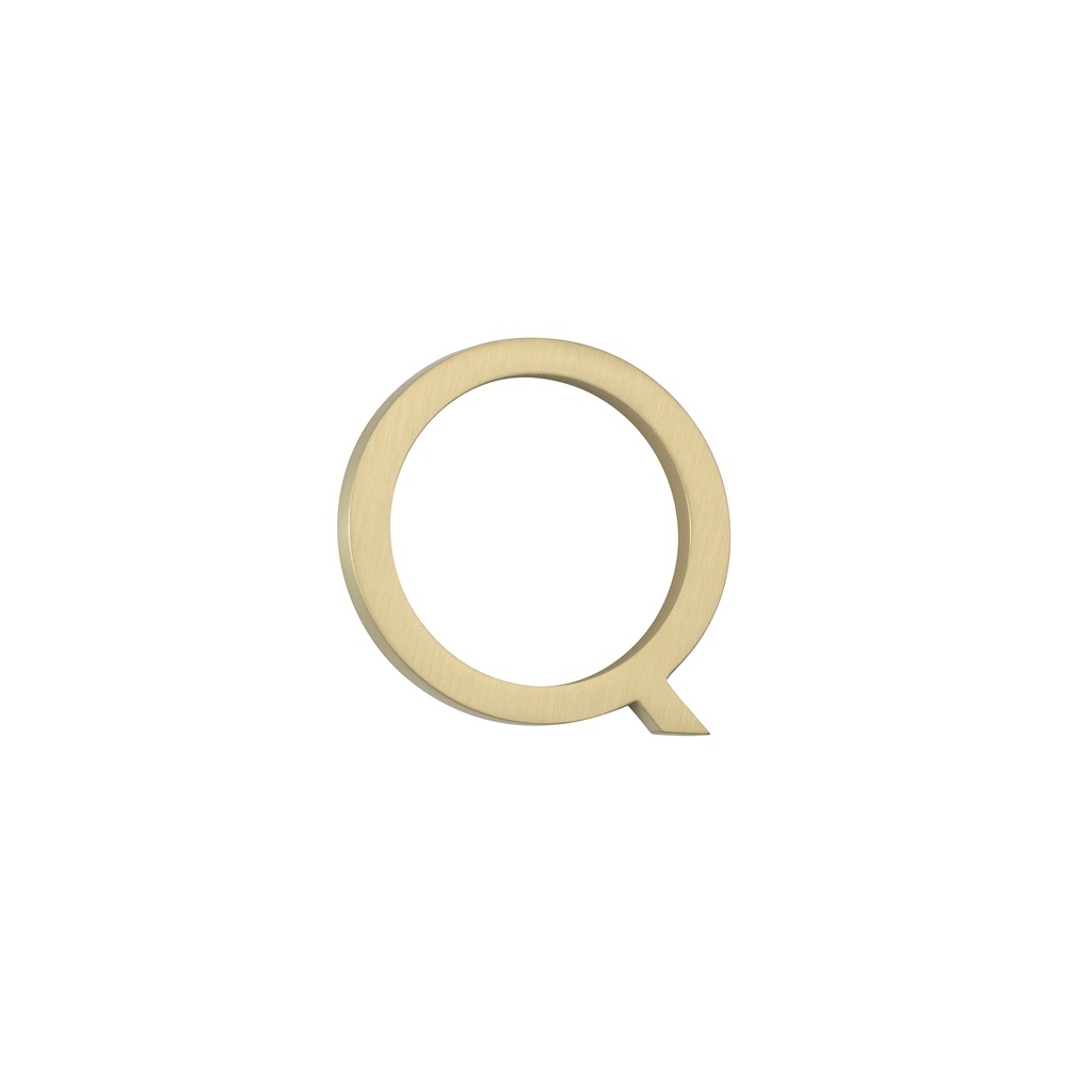 [14870] Q Letter - 60mm - Brushed Brass