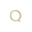 Q Letter - 60mm - Brushed Brass