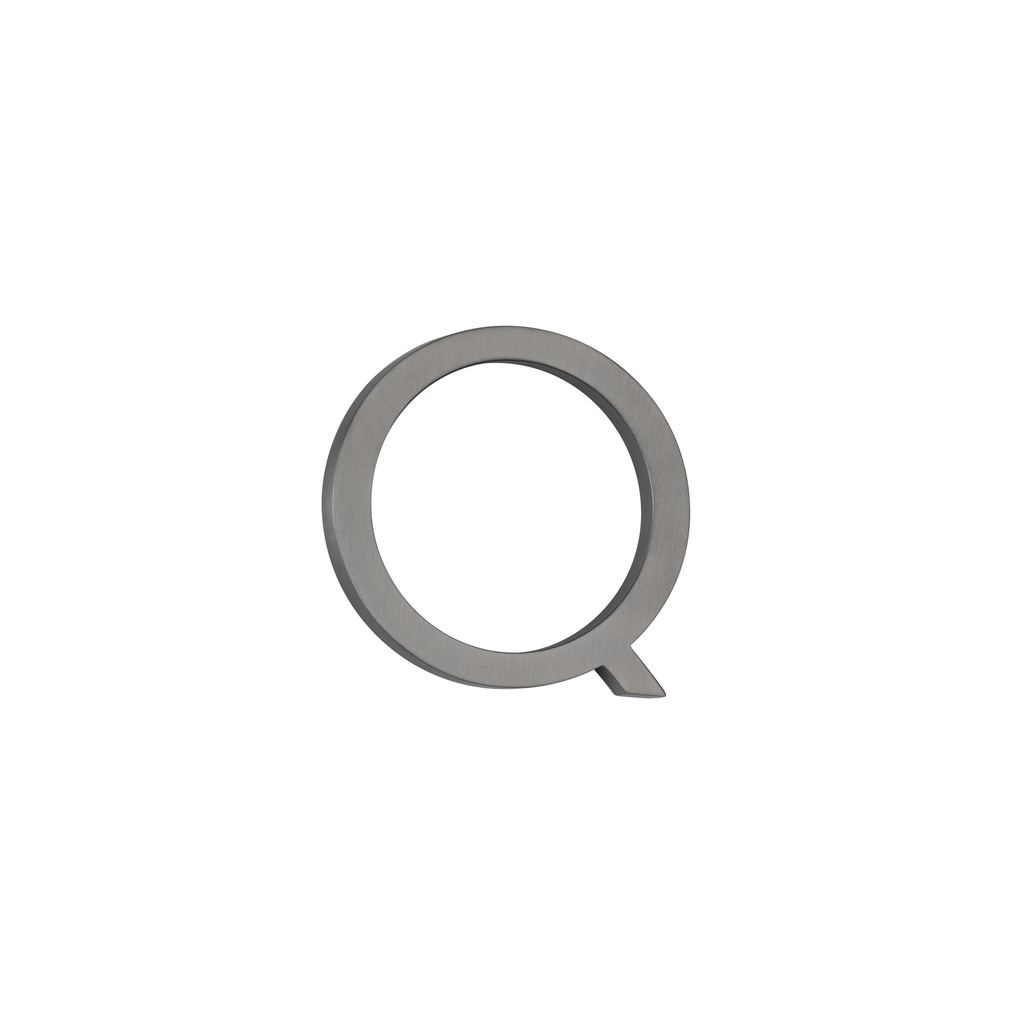[14872] Q Letter - 60mm - Brushed Gunmetal