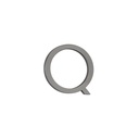 Q Letter - 60mm - Brushed Gunmetal