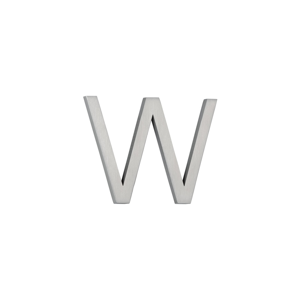 W Letter - 60mm - Stainless Steel