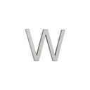 W Letter - 60mm - Stainless Steel