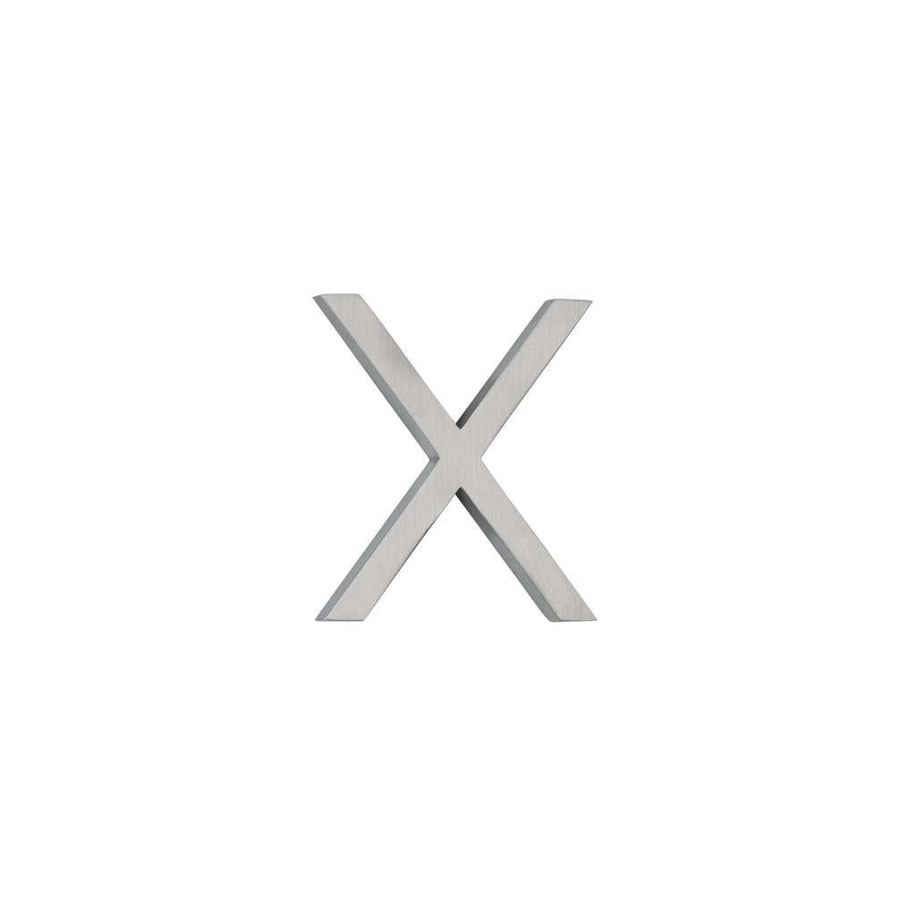 X Letter - 60mm - Stainless Steel