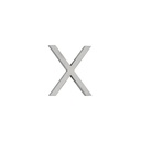 X Letter - 60mm - Stainless Steel
