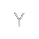 Y Letter - 60mm - Stainless Steel