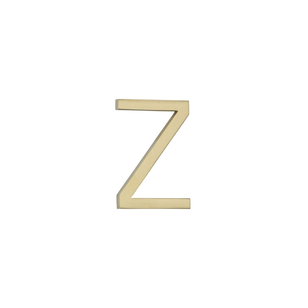 Z Letter - 60mm - Brushed Brass