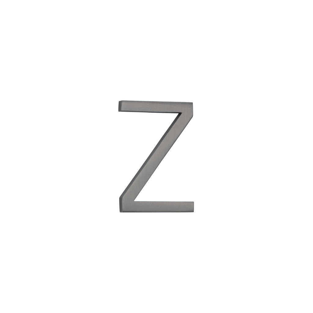 Z Letter - 60mm - Brushed Gunmetal