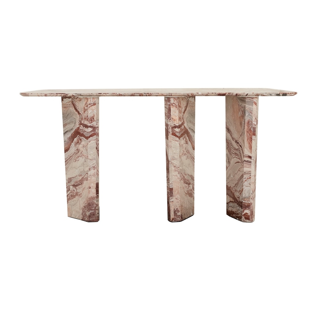 [JASPER-MARBLE-CONSOLE-MONICA-RED-MARBLE-CONS-JASP-MAR] Jasper Marble Console - Monica Red Marble