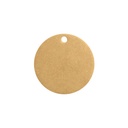 Colour Sample - Tumbled Aged Brass - Solid Brass