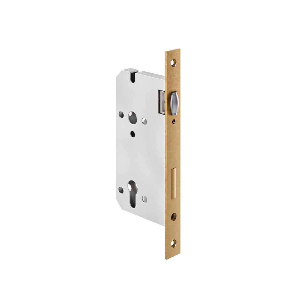 Roller Mortice Lock - Antique Aurum