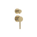 Sola Shower Top Diverter - Brushed Brass