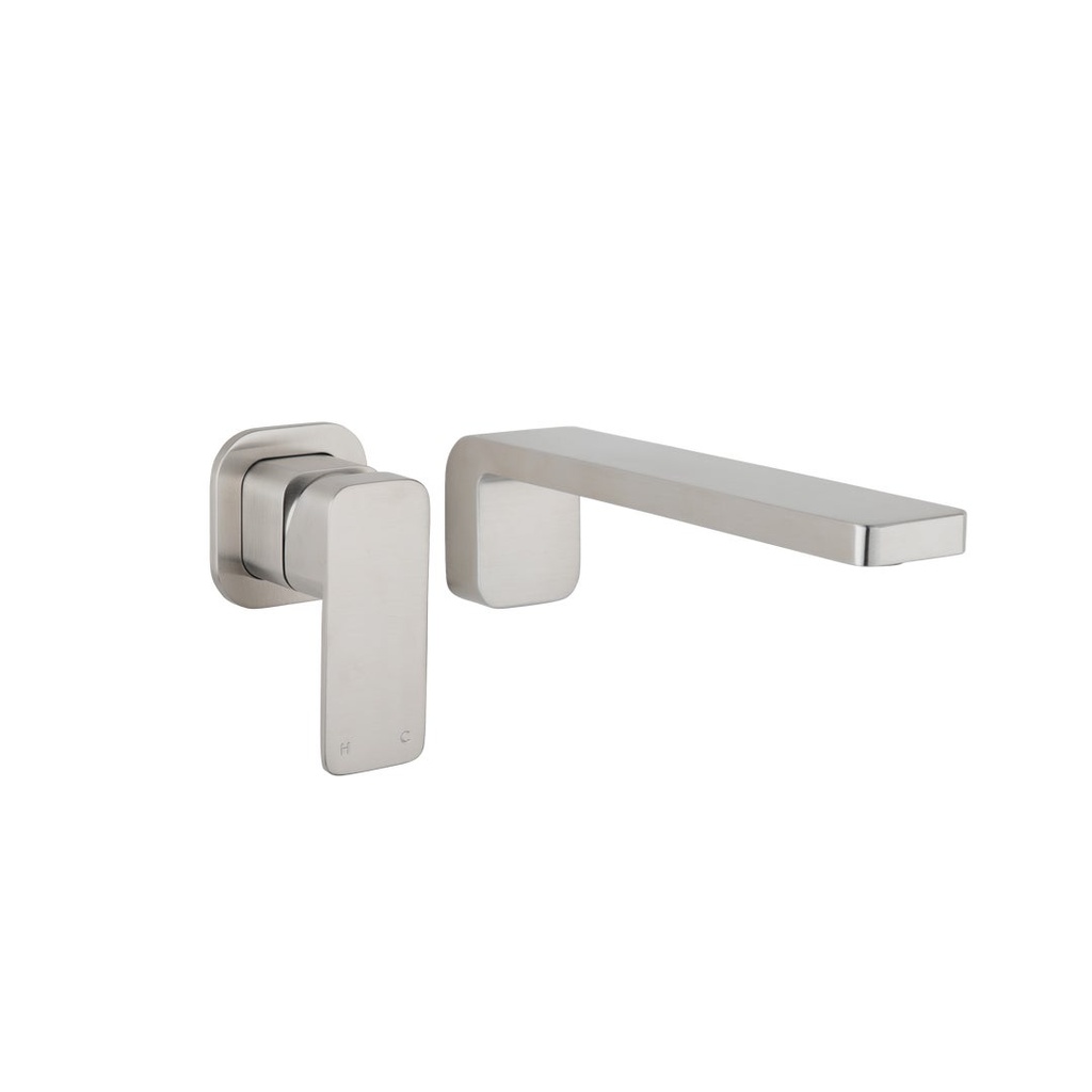 Nesso Minimal Mixer &amp; Spout Set - Stainless Steel