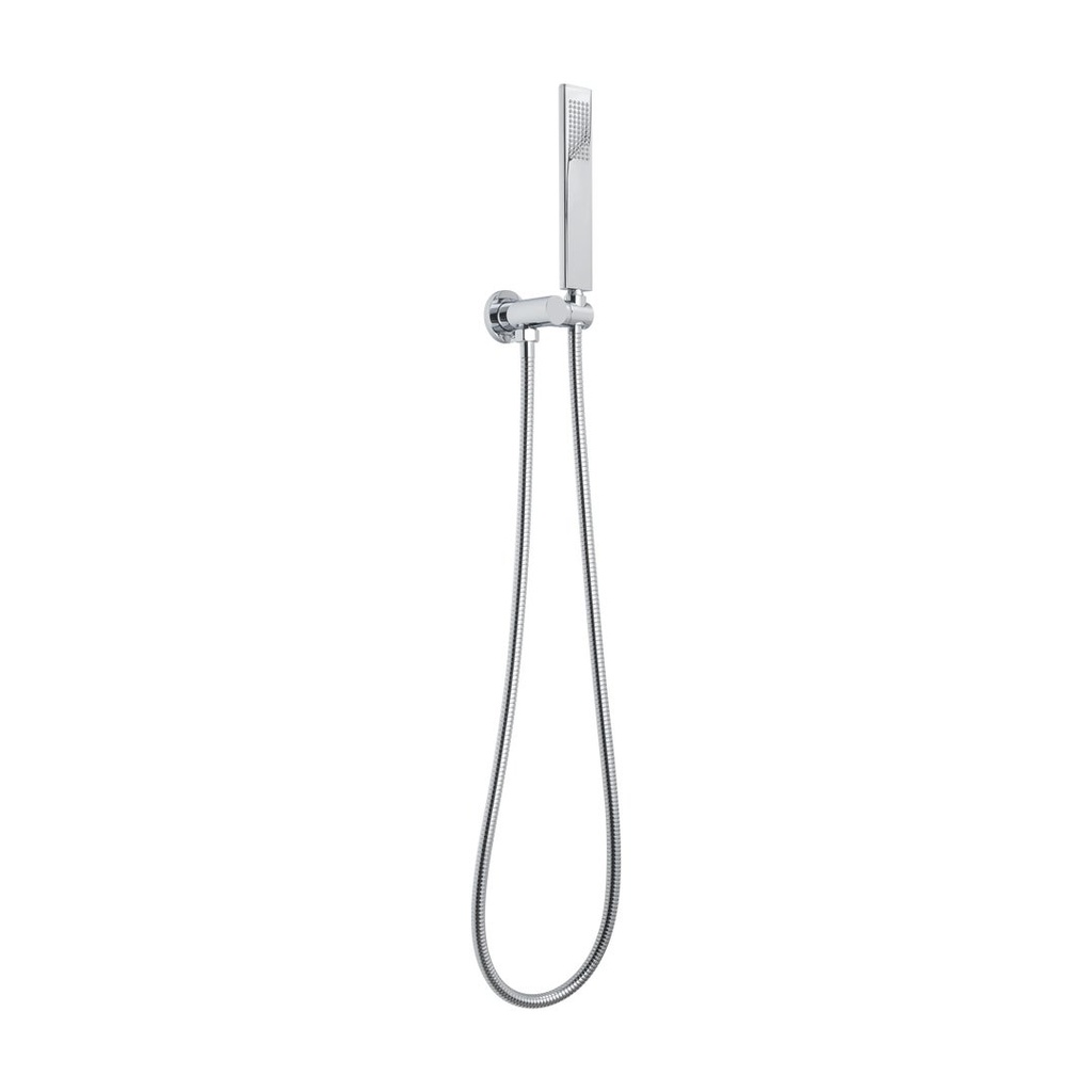 Rounded Rectangle Hand Shower Set - Chrome