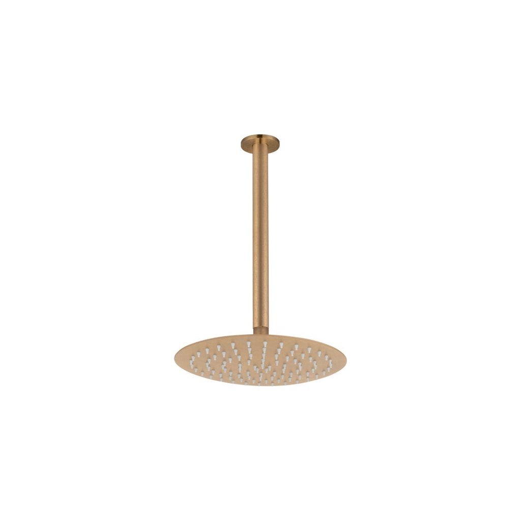 Sola Shower Dropper 300mm & Head Set - Antique Aurum