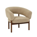 Jenson Occasional Chair - Taupe Alpine - Walnut Ash