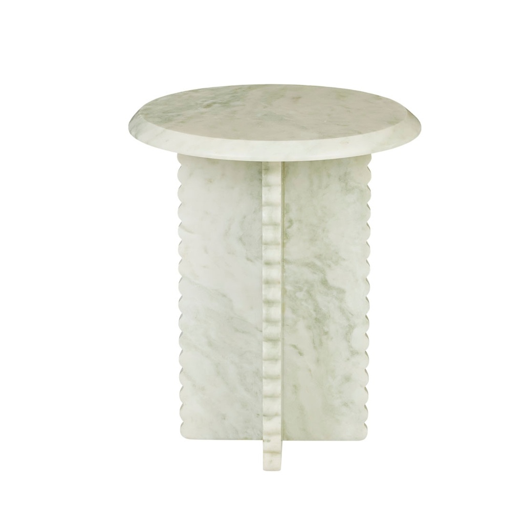 Rufus Fleur Side Table - Green Onyx