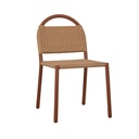 Jules Woven Outdoor Dining Chair - Safari Weave - Brique