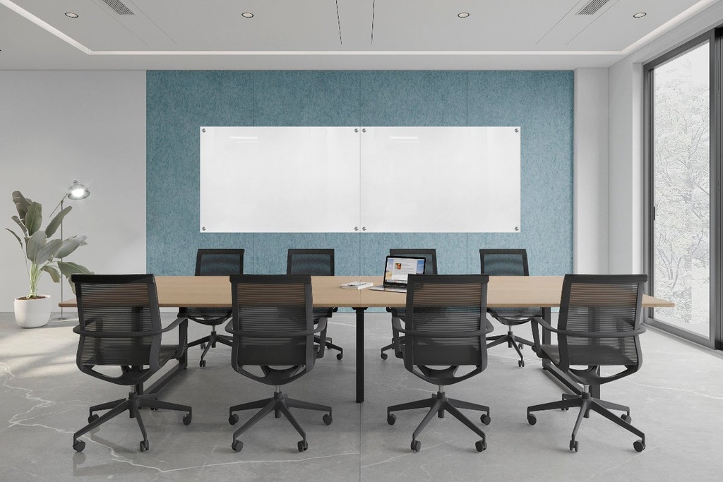 [EWS48-36GB-BE|2934()] Acoustic Wall Cover with Integrated Glassboard [3700-4880W x 2800H]
