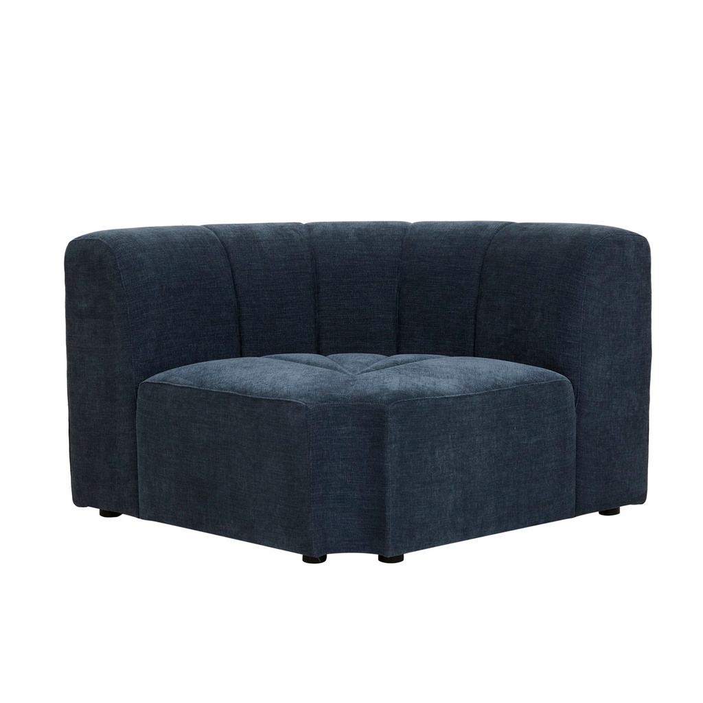Juno Channel Round Corner Sofa - Ink
