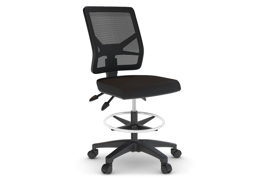 [HRM2002BE,NONE|359,0()] Heron Ergonomic Drafting Chair - Mesh Back