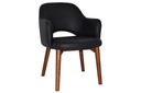 EZ Hospitality Cairo Indoor Armchair Timber Base - Light Walnut 4 Leg