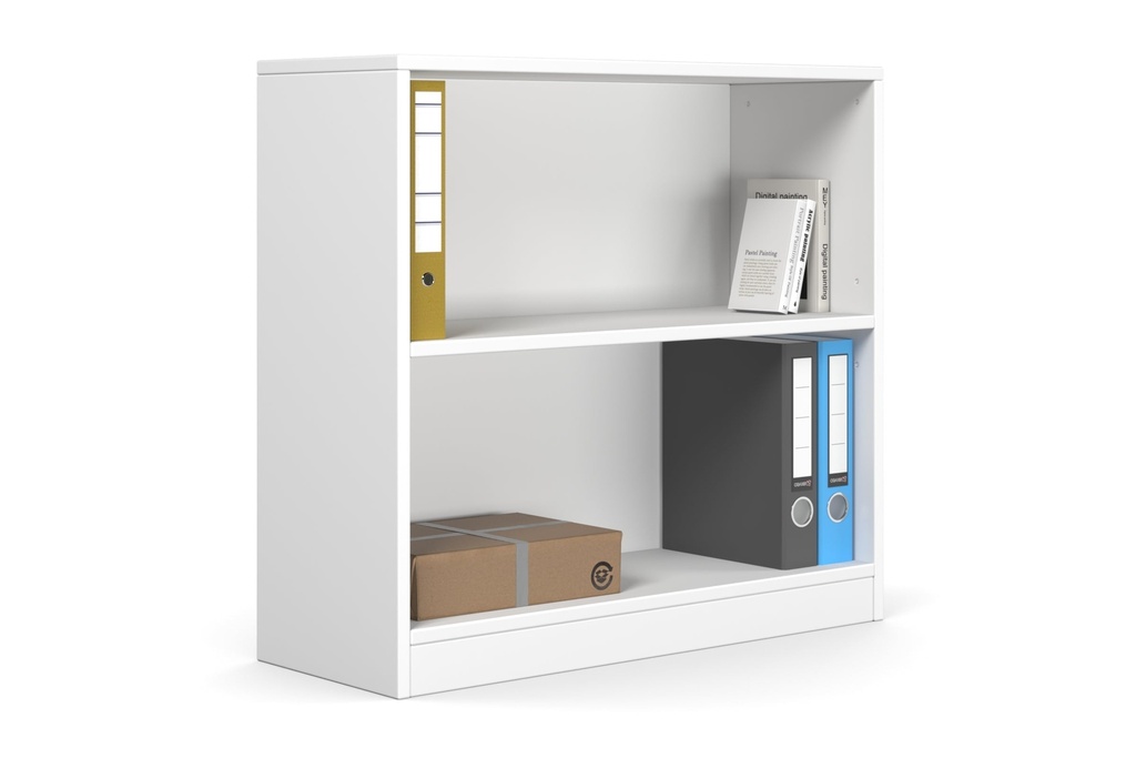 [KN-ESB0708-WT|163()] Essential Bookcase - Low [800W x 750H x 300D]
