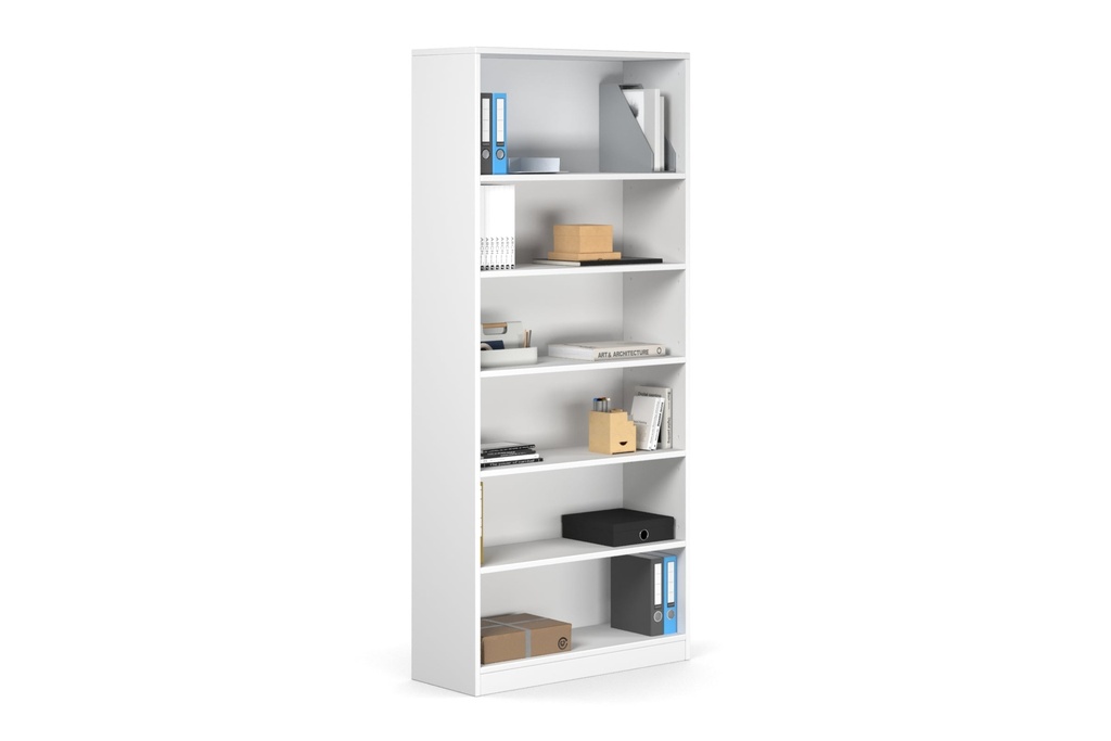 [KN-ESB1808-WT|347()] Essential Bookcase - High [800W x 1800H x 300D]