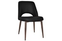 EZ Hospitality Cairo Indoor Armless Chair Metal Base - Light Walnut 4 Leg
