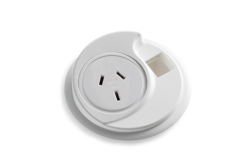 [KUG15WT|197()] CMS KonexUS - In Desk Power [White]