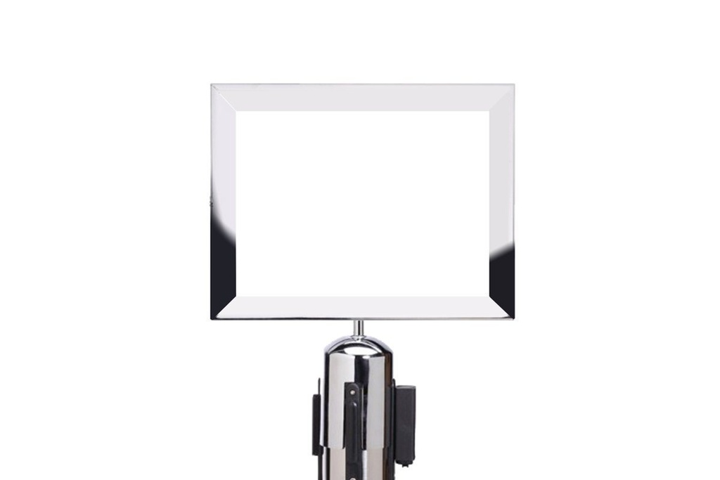 [LGMA4SV.H|53()] JasonL A4 Sign Frame Compatible with JasonL Rope Bollard - Silver