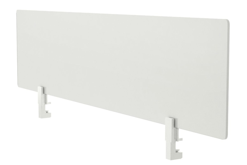 [LPS1535WT|135()] Lean Perspex Screen 400H x 1500W - White Bracket