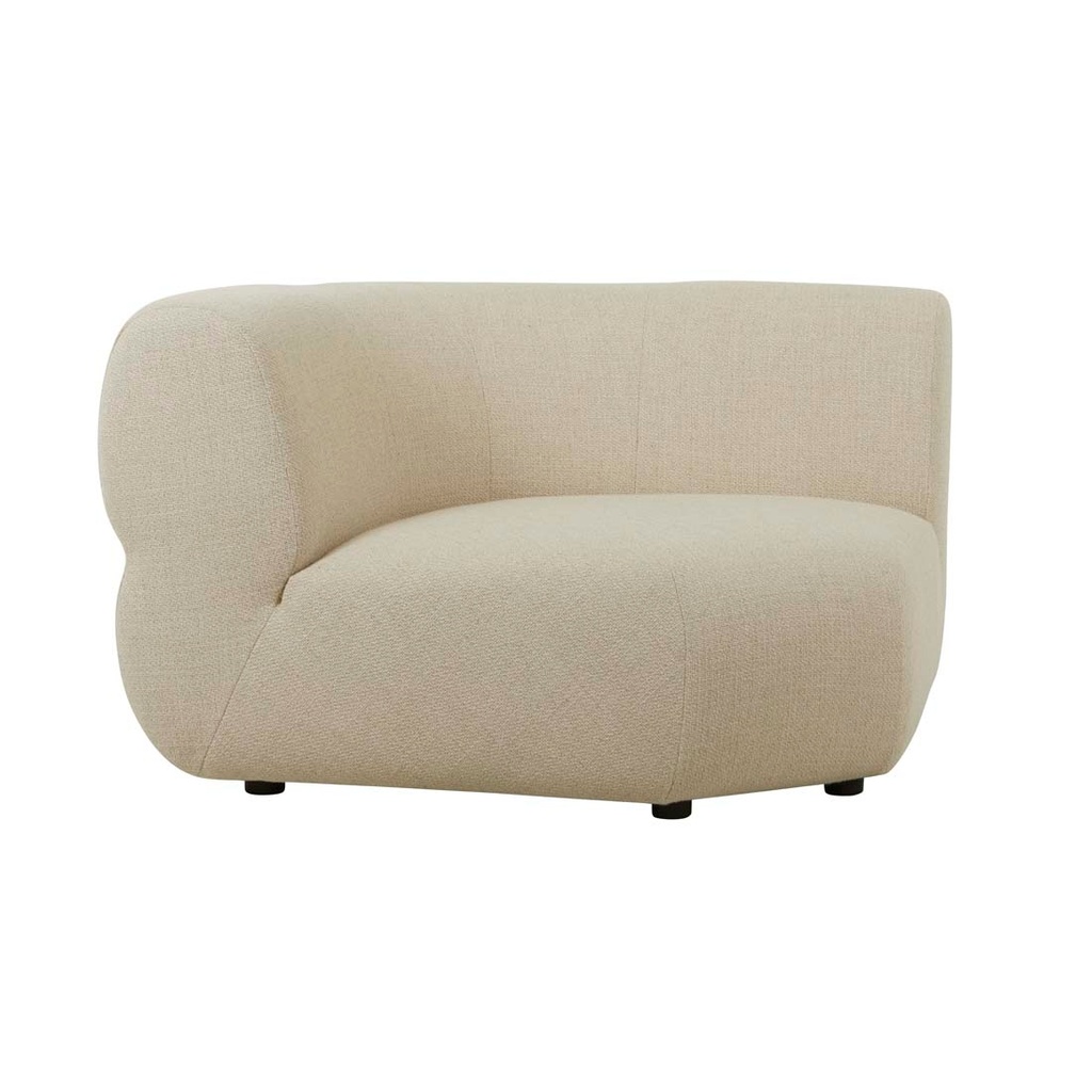 Juno Cloud Round Corner Sofa - Cashew Tweed