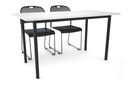 Sonic Steel Black Frame Table [1400L x 700W]